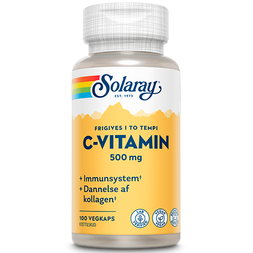 Solaray C-vitamin 500 mg (100 kapsler)
