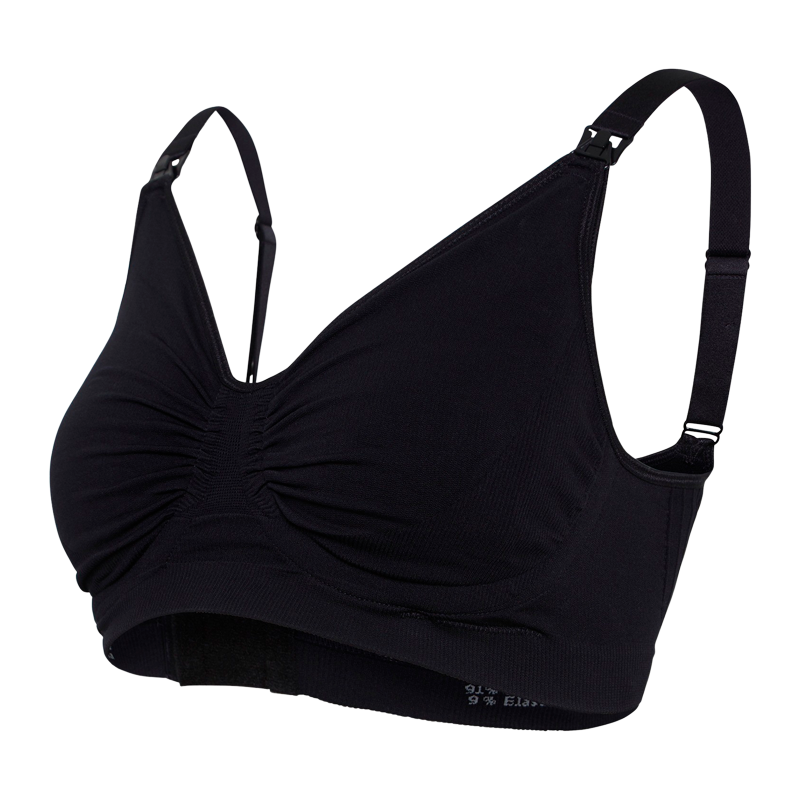 Carriwell Graviditets & Amme BH Med Carri-Gel Støtte Sort - Small (1 stk)