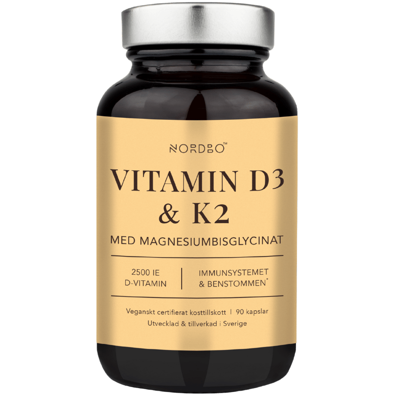 Nordbo Vitamin D3 & K2 (90 kaps)