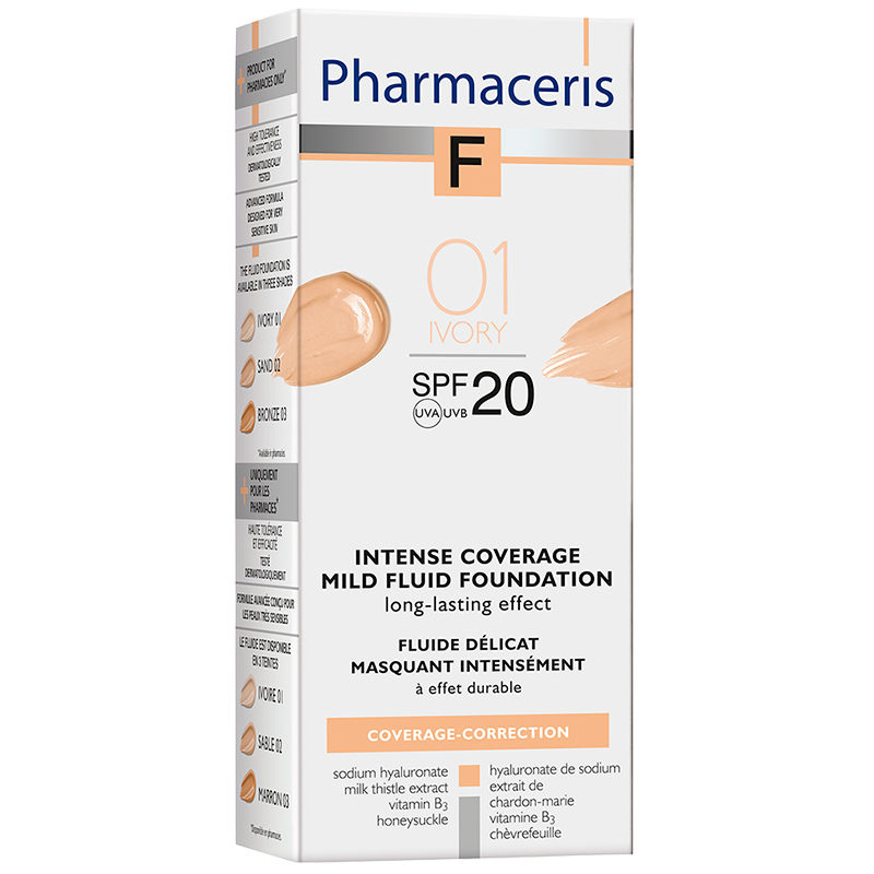 Pharmaceris F - Intensivt Dækkende Foundation SPF 20 Ivory 01 (30 ml)