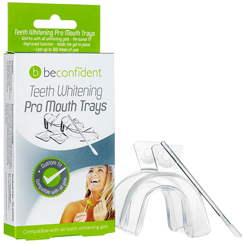 BeConfident Teeth Whitening Pro Mouth Trays W. Pen Applicator (2 stk)