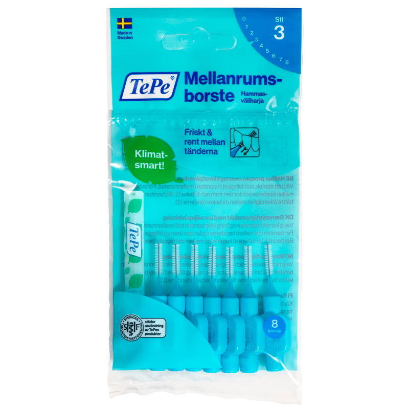 TePe Mellemrumsbørste Blå (8 stk)