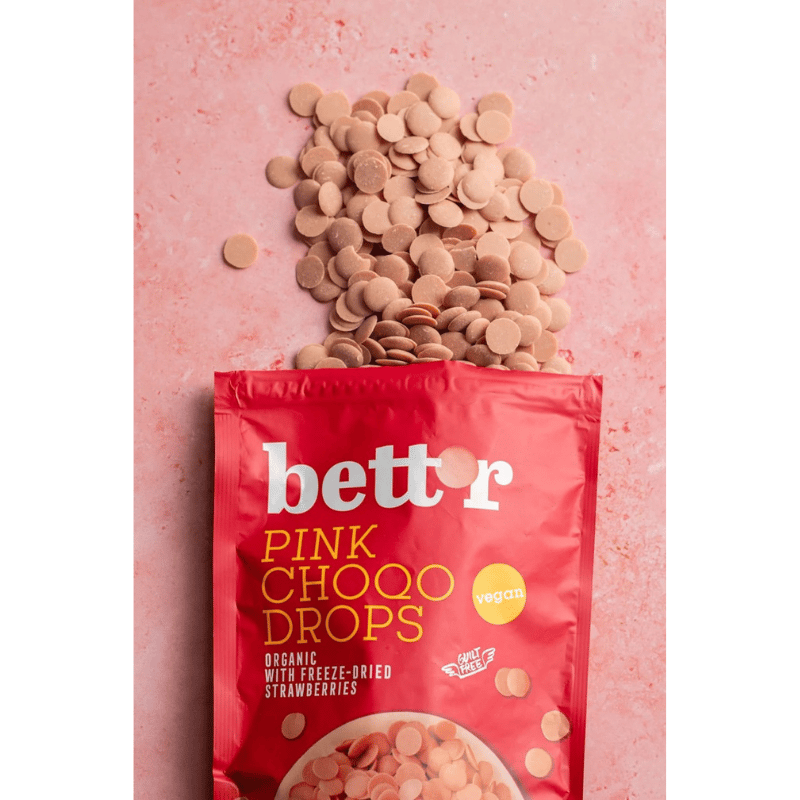 BETT'R Chokoladeknapper Pink Ø (200 g)