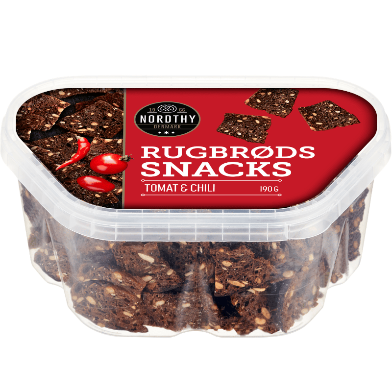 Nordthy Rugbrødssnacks Tomat & Chili (190 g)