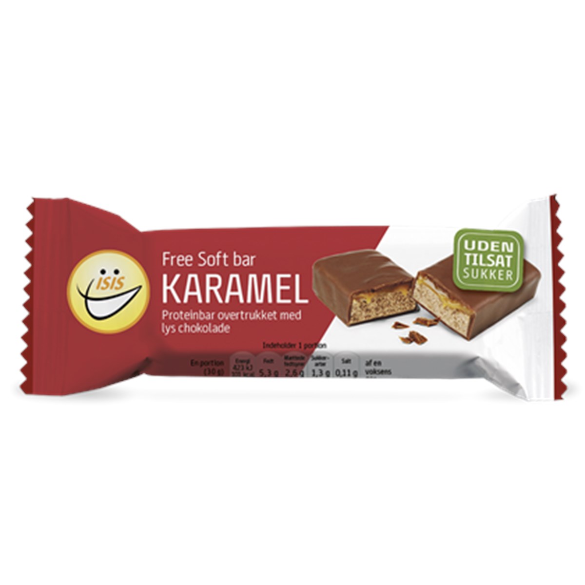 EASIS Lys Soft bar med Karamel (30 g)