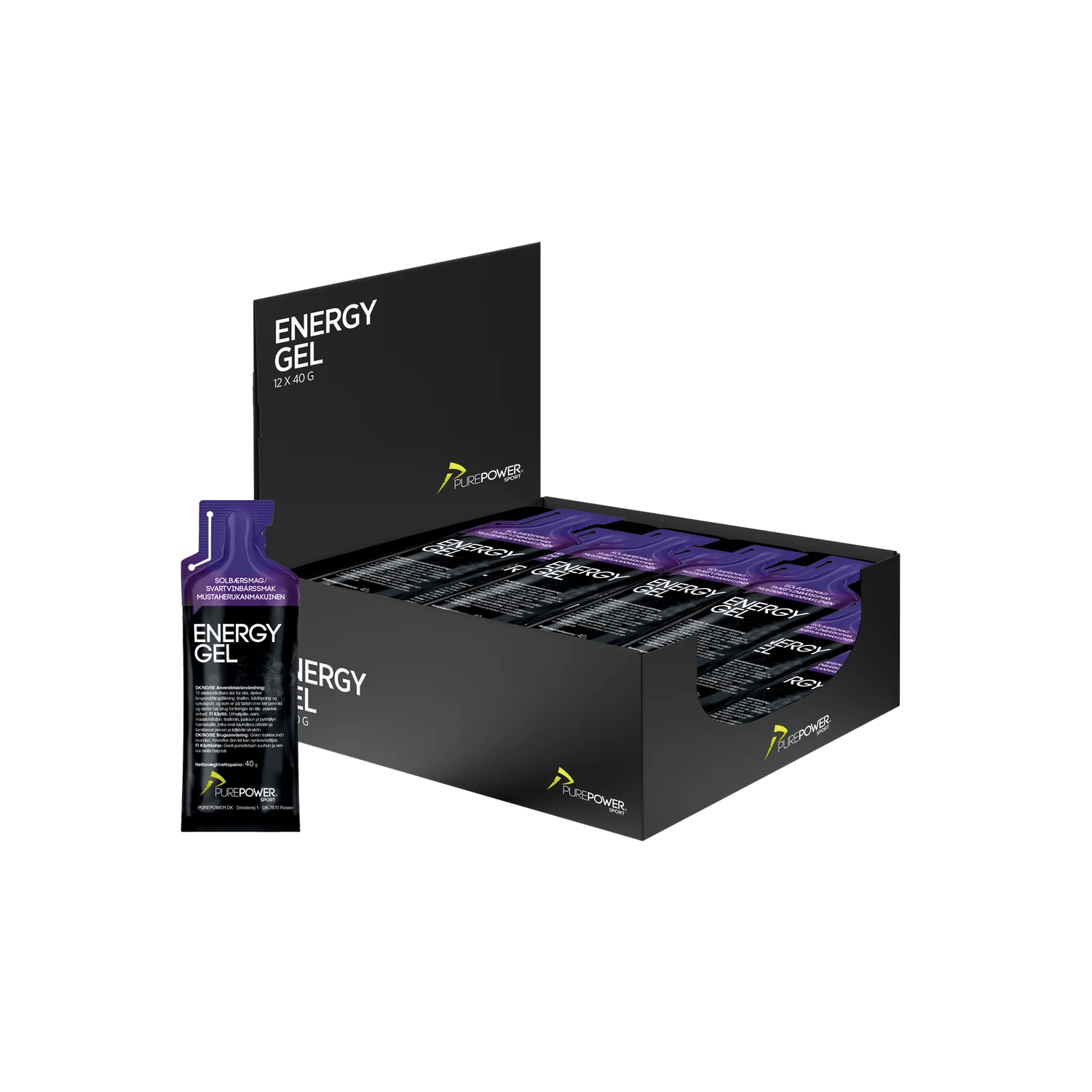 PurePower Energy Gel Solbær (12x40 g)