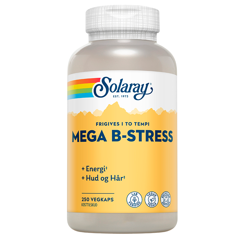 Solaray Mega B-Stress (250 kapsler)