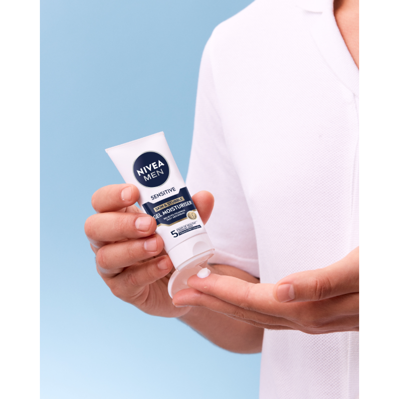 Nivea For Men Sensitive Skin & Stubble Gel Moisturiser (50 ml)