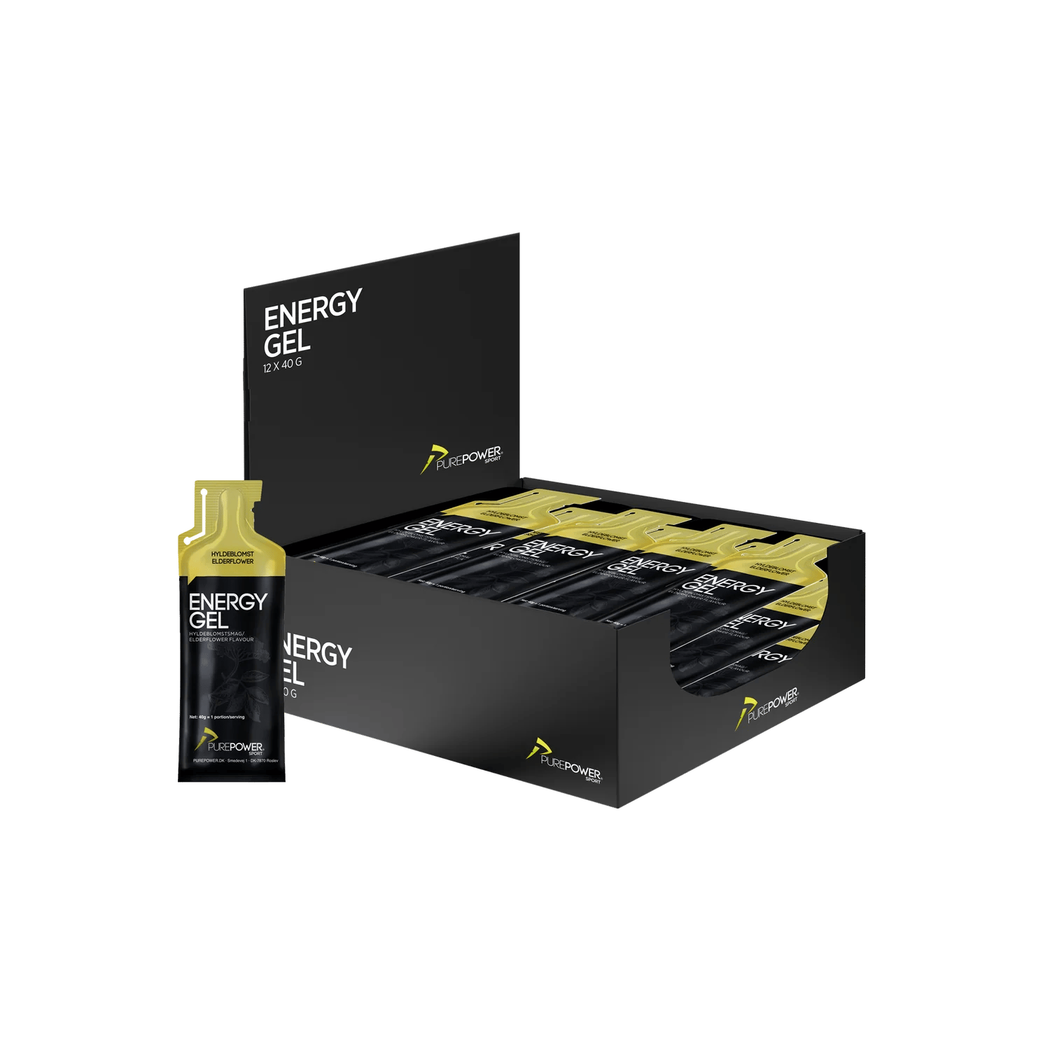 PurePower Energy Gel Hyldeblomst (12x40 g)