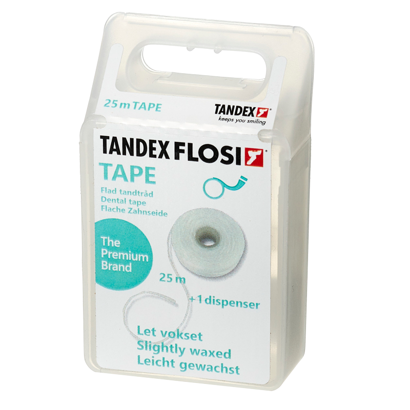 TANDEX Flosi Tape Med Voks 25 m