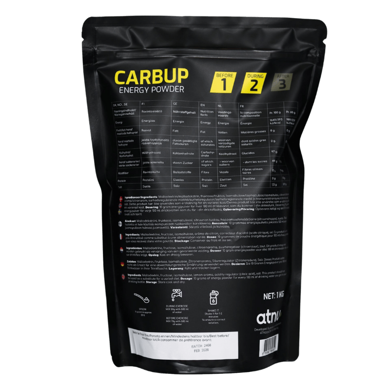 ATNU Carbup Energy Powder Lemon (1000 g)