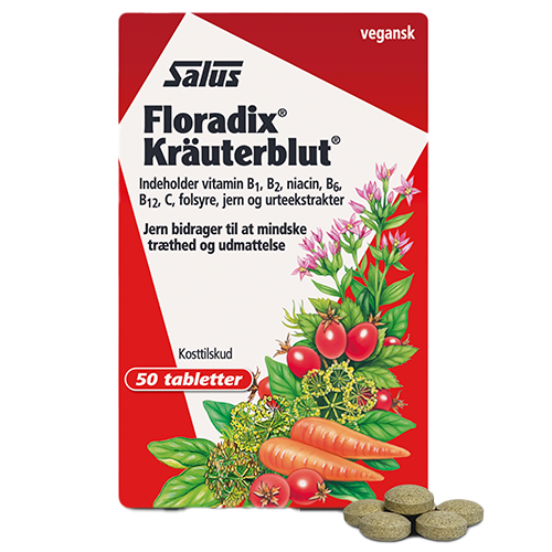 Mezina Floradix Kräuterblut Urte-Jern (50 tabl)
