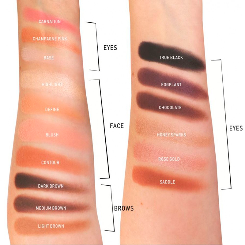 RUDE Cosmetics In Your Face 3-In-1 Palette Brows, Eyes, Face (1 stk)