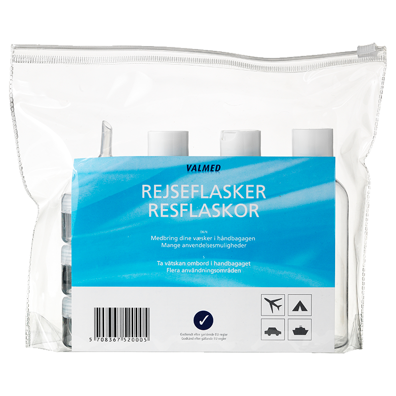 ValMed Rejseflasker 7 Dele (1 sæt)