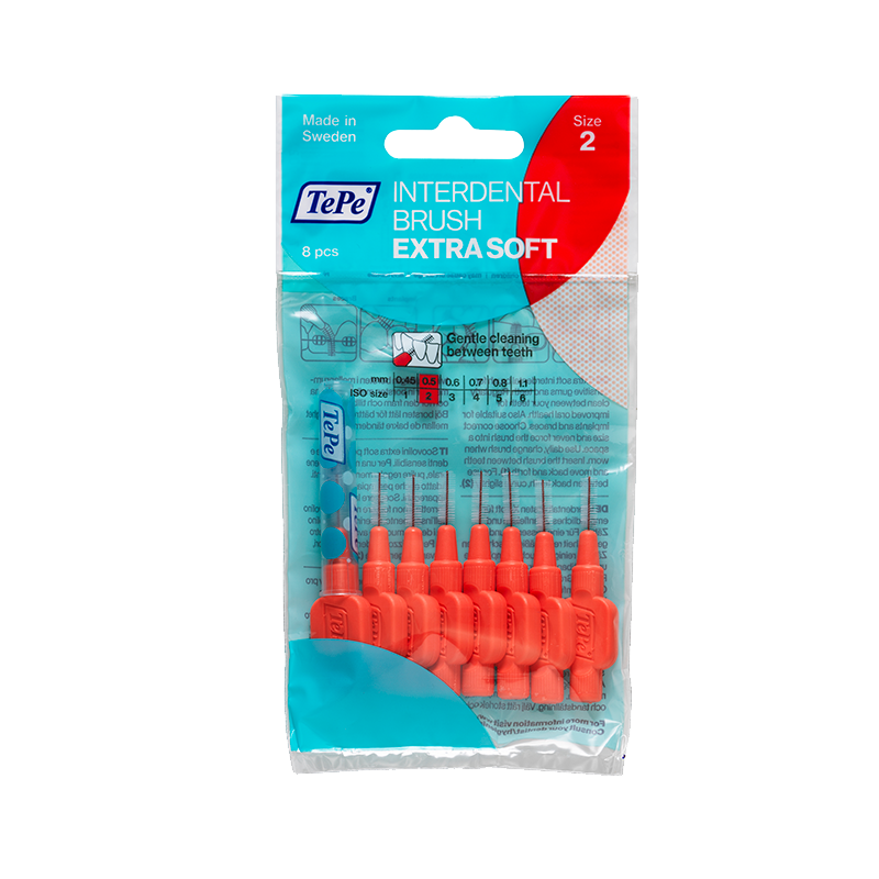 TePe Mellemrumsbørste Extra Soft Rød (8 stk)