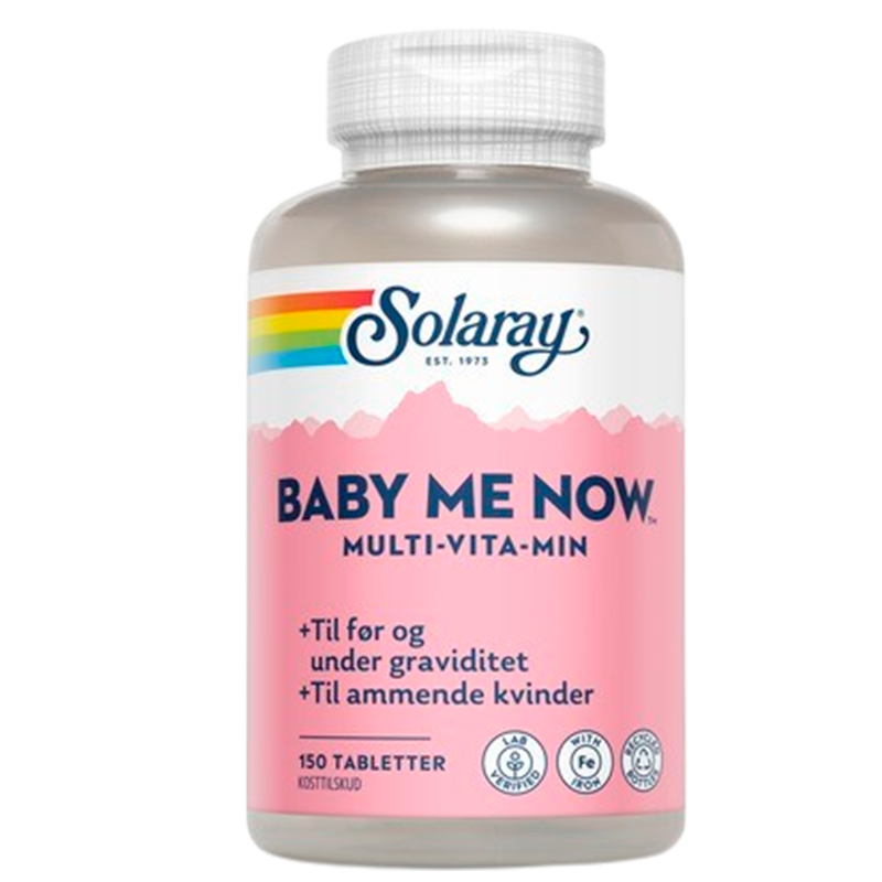 Solaray Baby-Me-Now Multi-Vitamin (150 tabletter)