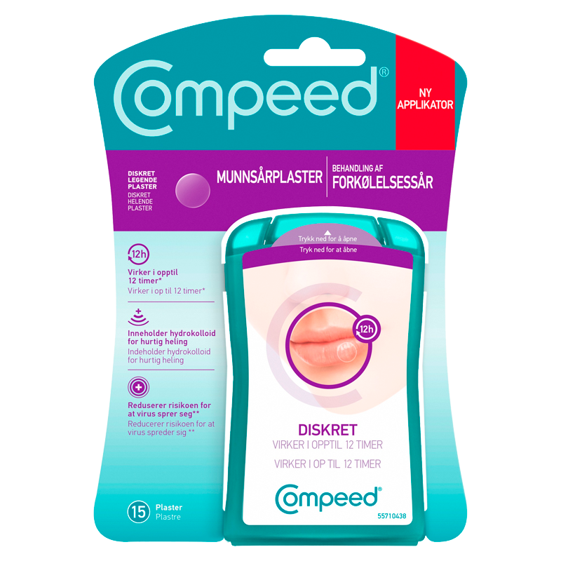 Compeed Invisible Forkølelsessårplaster (15 stk)