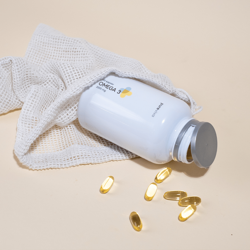 Pureviva Fiskeolie Omega-3 2000 mg (180 kaps)