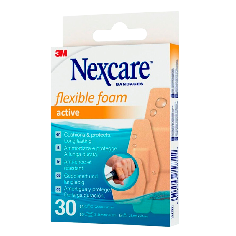 Nexcare Active Flexible Skumplastre (30 stk)