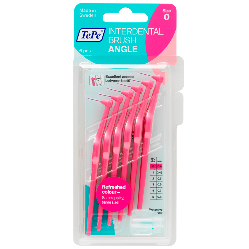 TePe Mellemrumsbørste Angle Rosa (6 stk)