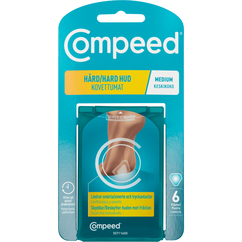 Compeed Hård Hud Plaster - Medium (6 stk)