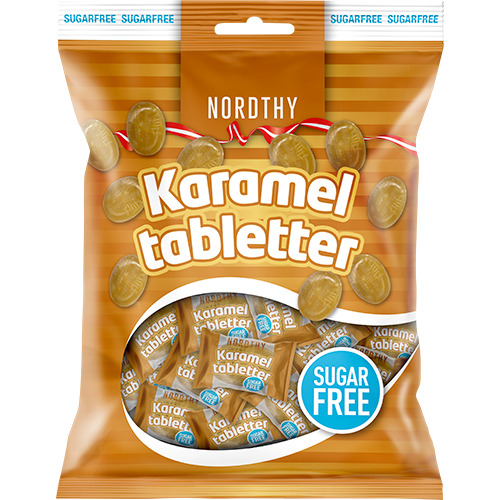 Nordthy Sukkerfri Karamel Tabletter (125 g)