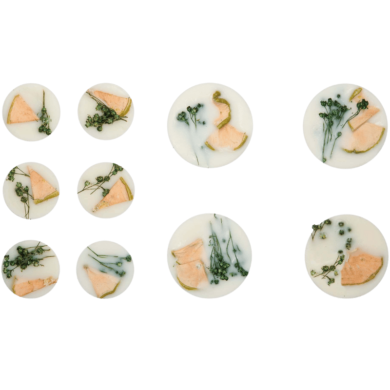 Ambience Stoneglow Vegansk Soja Duftvoks Grøn Æble & Lime (10 stk)