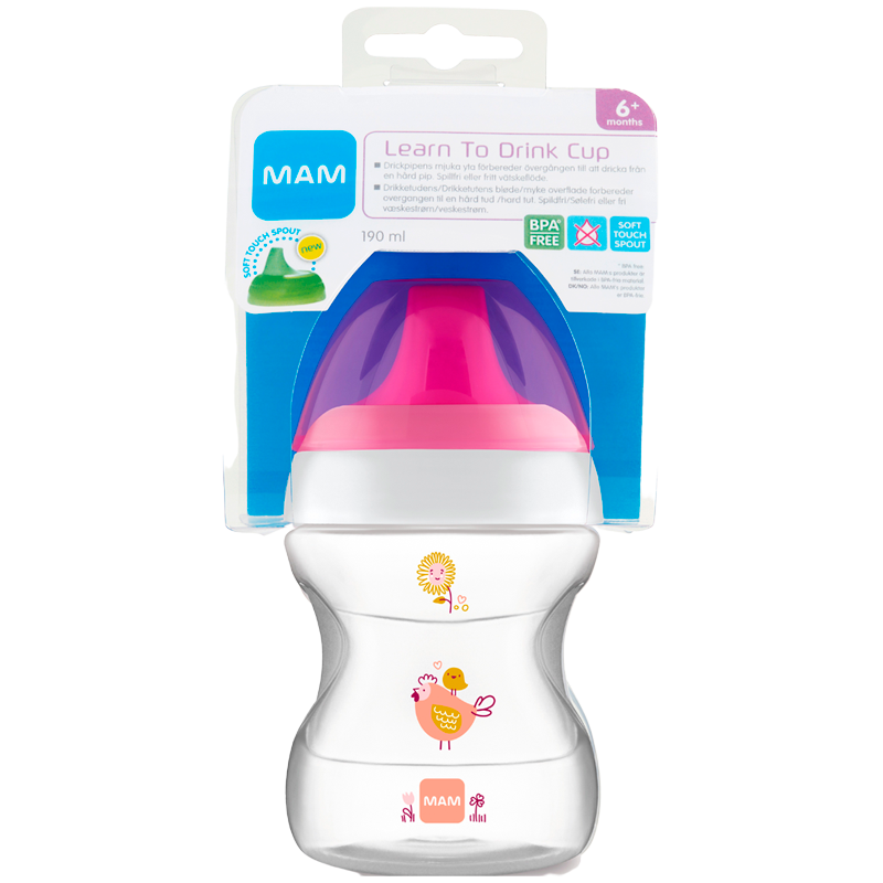 MAM Learn To Drink Cup Pink (190 ml)
