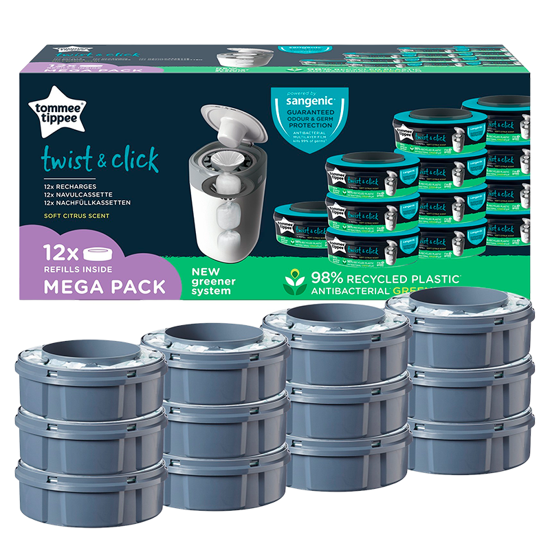 Tommee Tippee Sangenic Twist & Click Refill (12 stk)