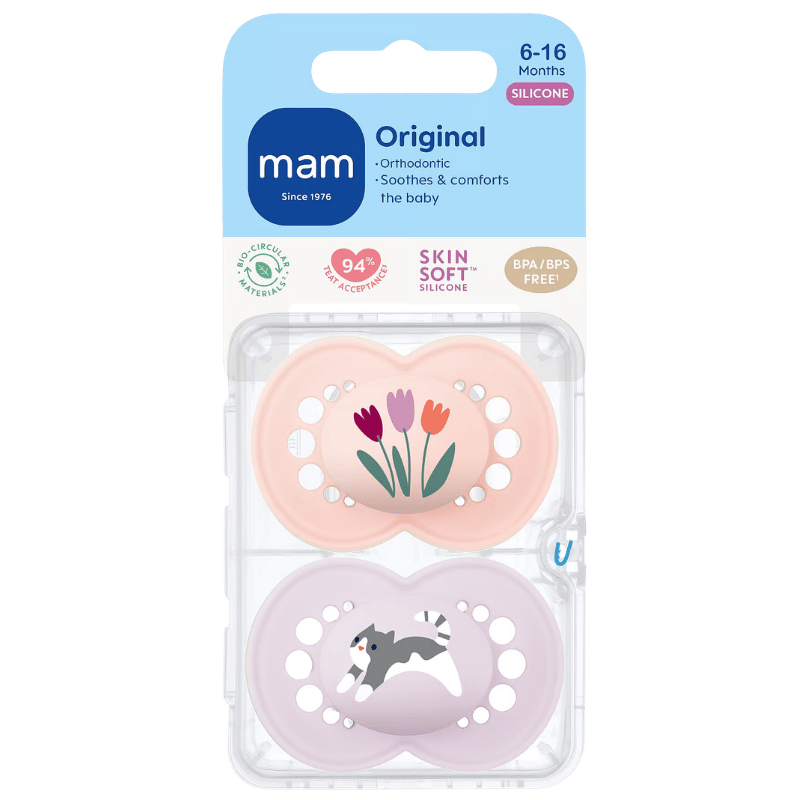 MAM Original Sut 6-16M Silk Pink (2 stk)