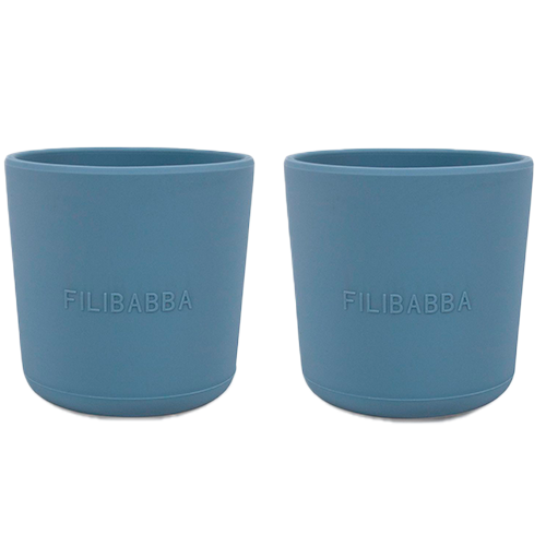 Filibabba Silikone Kop Powder Blue (2 stk)