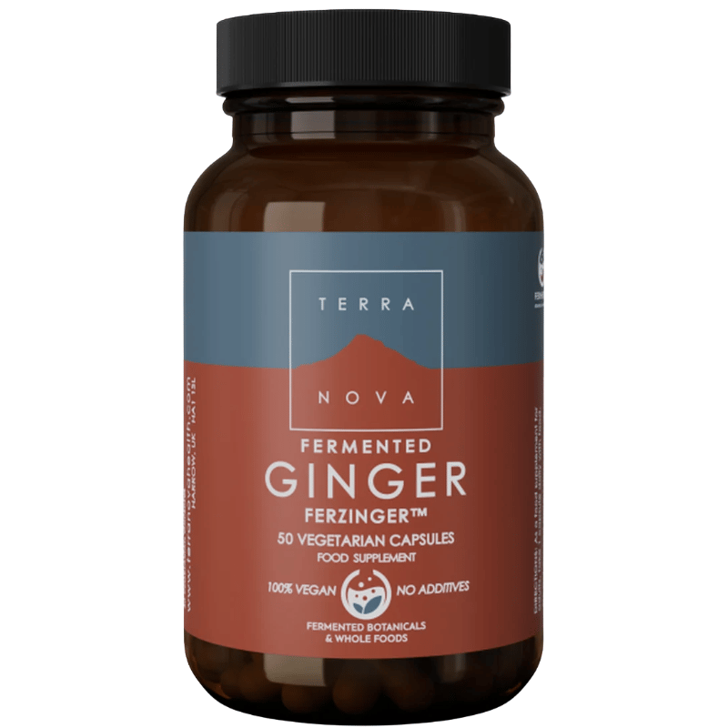 Terranova Fermented Ginger Ferzinge 250 mg (50 kaps)