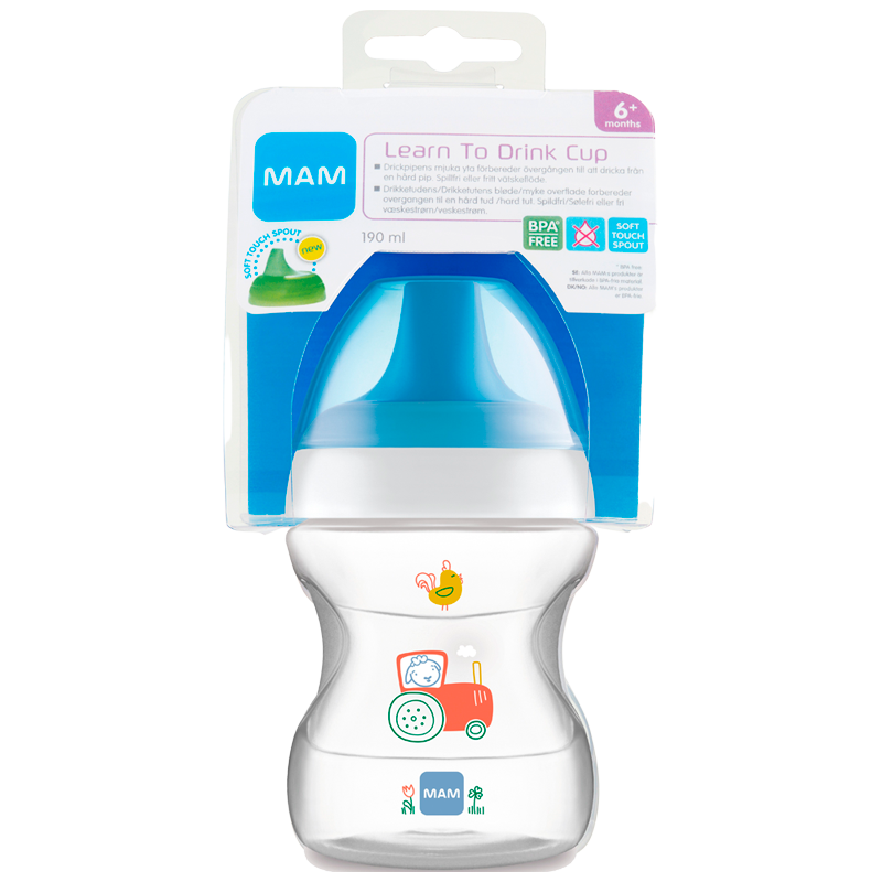 MAM Learn To Drink Cup Blue (190 ml)