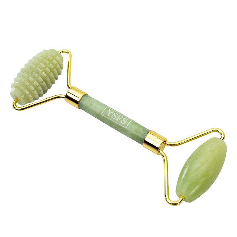 YSFS Jade Facial Roller Green Dual Action