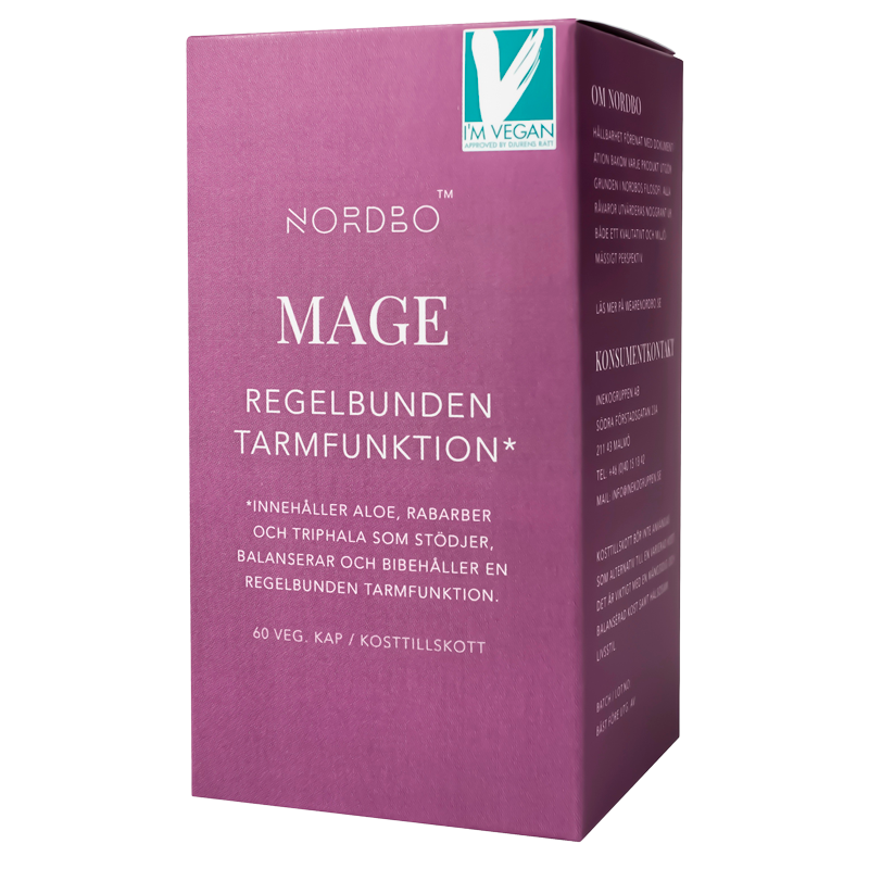 Nordbo Mage Vegansk (60 kaps)