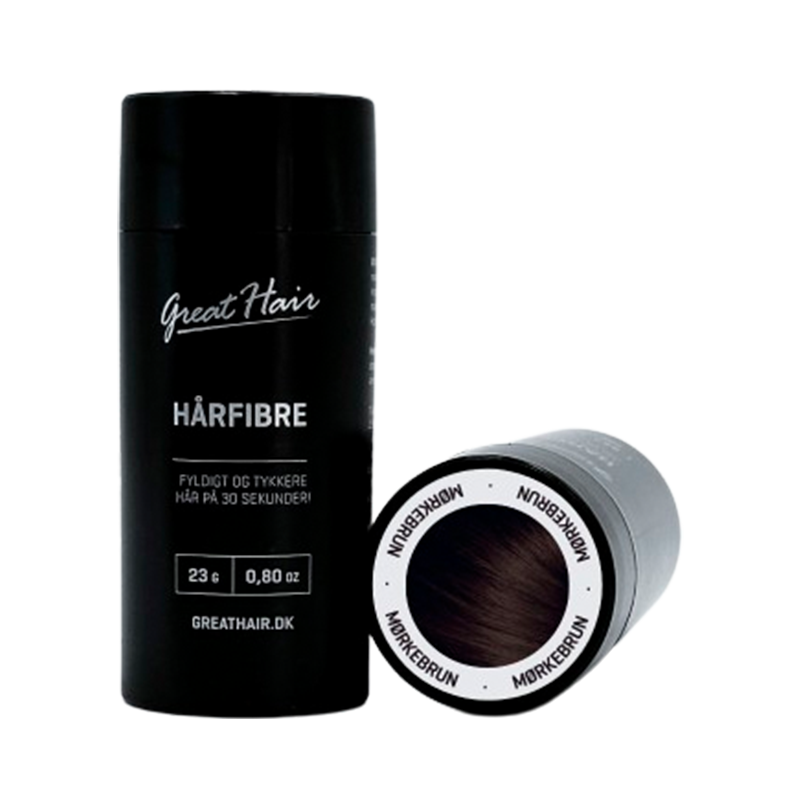 Great Hair Hårfibre - Mørkebrun (23 g.)