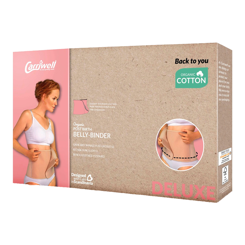 Carriwell Organic Mavebånd Belly Binder Honey - S/M (1 stk)
