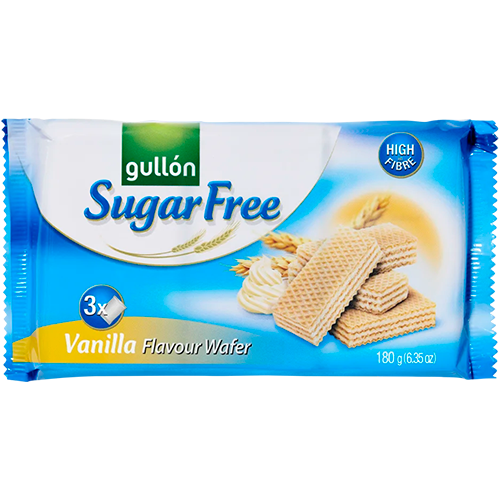Gullon Sukkerfri Vanilje Vafler (180 g)