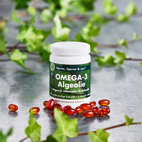Grønne Vitaminer Omega-3 Algeolie (60 kaps)