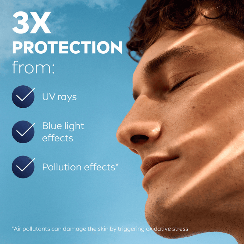 Nivea For Men Sensitive Daily Protect Moisturiser SPF30 (50 ml)