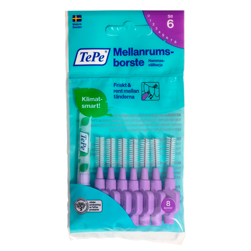 TePe Mellemrumsbørste Lilla (8 stk)