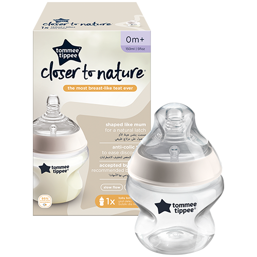 Tommee Tippee Closer To Nature Sutteflaske 0+ Mdr. 150 ml. (1 stk)