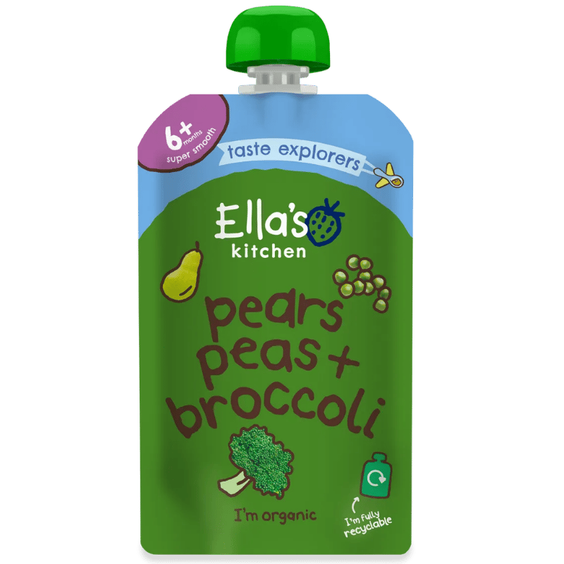 Babymos Broccoli/Pære/Ærter 6 Mdr Ø (120 gr)