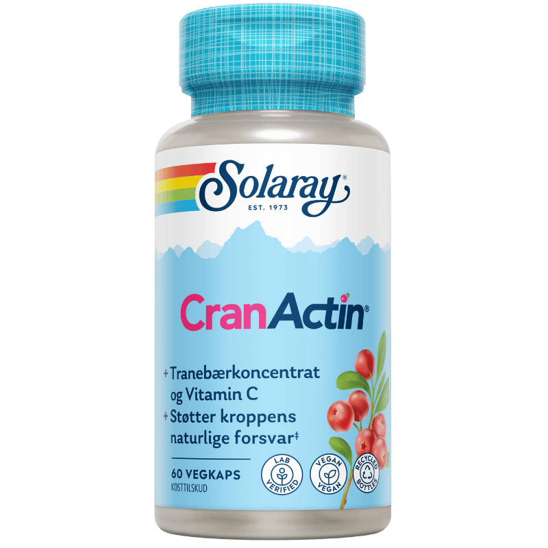 Solaray CranActin Tranebærekstrakt 400 mg (60 tabletter)