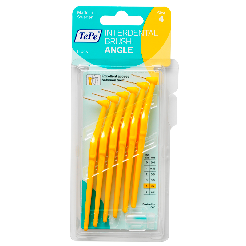 TePe Mellemrumsbørste Angle Gul (6 stk)