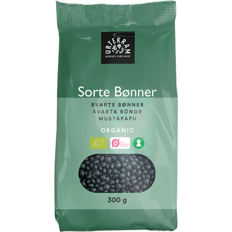 Urtekram Sorte bønner Ø (300 g)