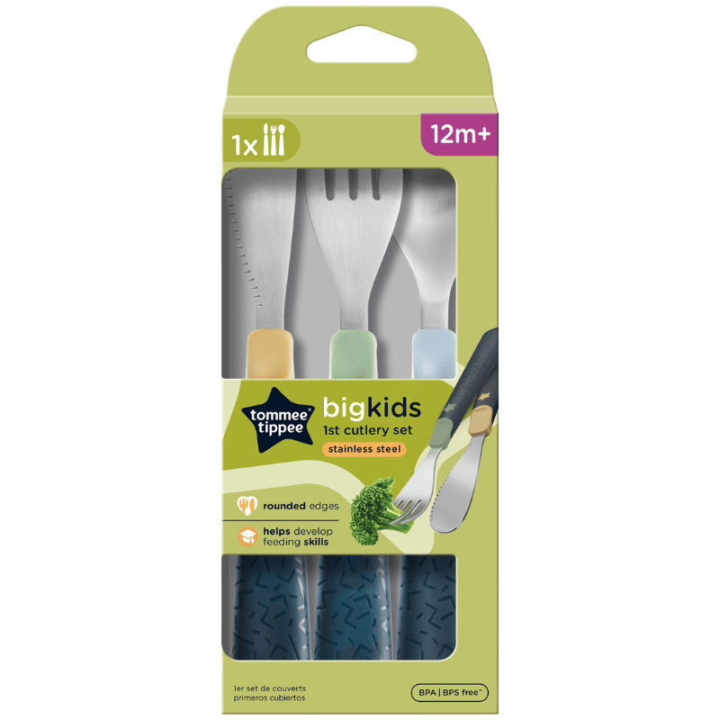 Tommee Tippee Grown-up 1st Cutlery Set 12 Mdr.+ (1 sæt)