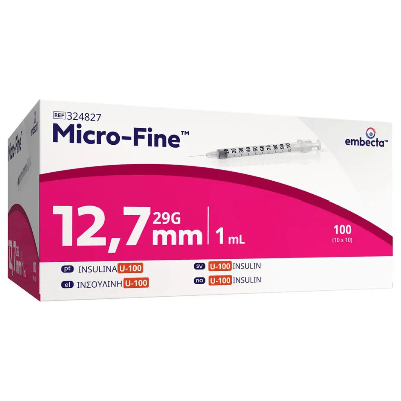 Embecta Micro-Fine Insulinsprøjte - 1 ml (100 stk)