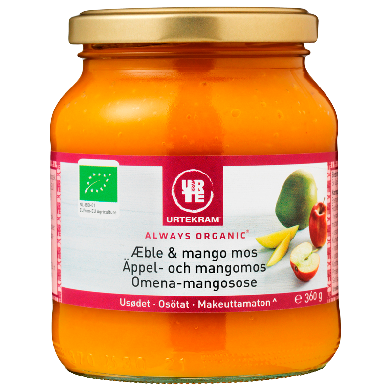 Urtekram Æble & mango mos (360 g)