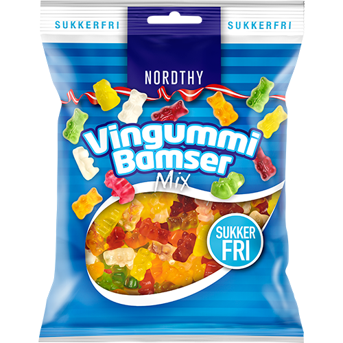 Nordthy Sukkerfri Vingummi Bamser (80 g)